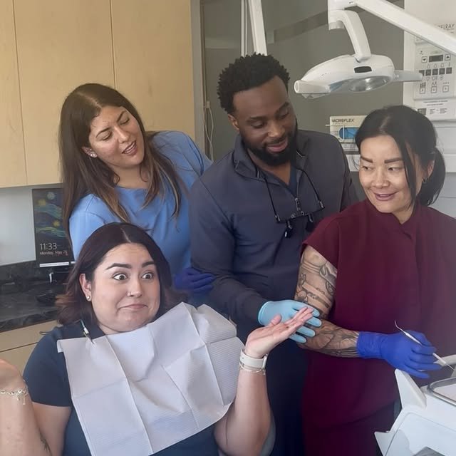 friendly dental team photo